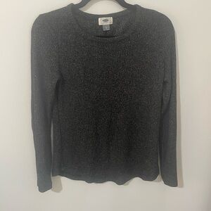 Old Navy Women's Charcoal Long Sleeve Tee